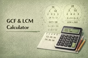 GCF and LCM calculator finding greatest common factor and least common multiple of numbers online