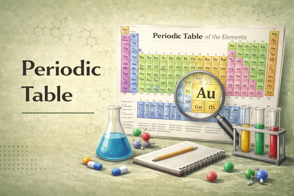 periodic table of elements showing atomic numbers symbols groups and periods chemistry chart