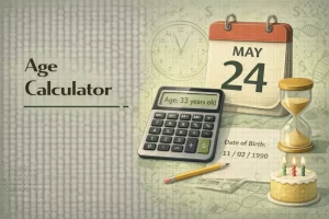 age calculator calculating exact age from date of birth in years months and days online