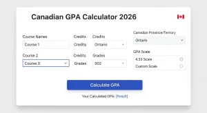 Canadian GPA Calculator 2026