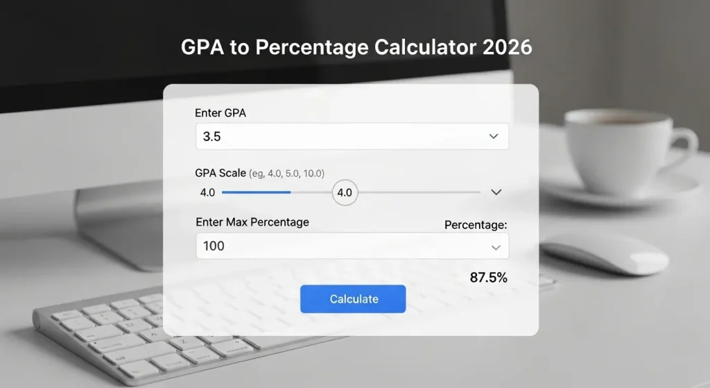 GPA to Percentage Calculator 2026