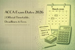 ACCA exam dates 2026 timetable with registration deadlines fees and exam schedule