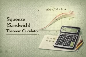 Squeeze theorem calculator solving limits using sandwich theorem in calculus online