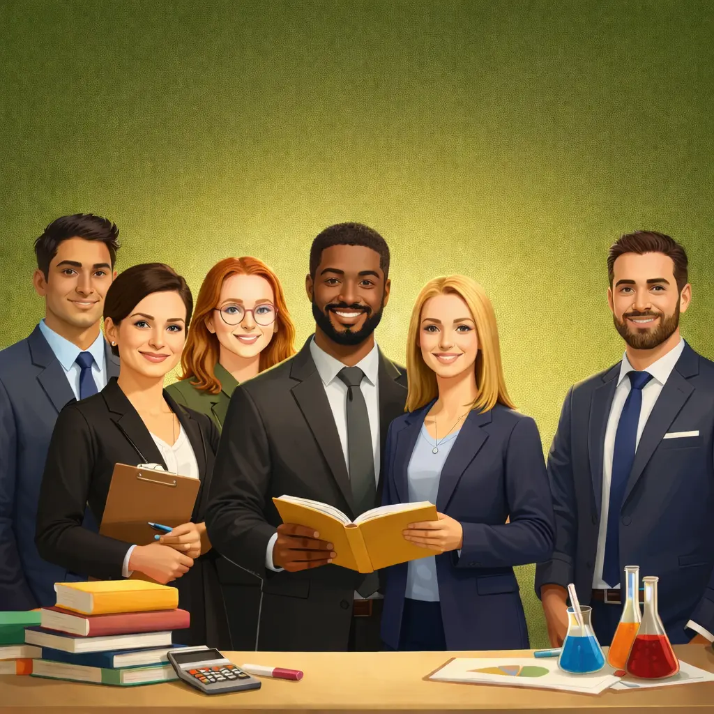 Diverse team of professional tutors at NUM8ERS Dubai tutoring center