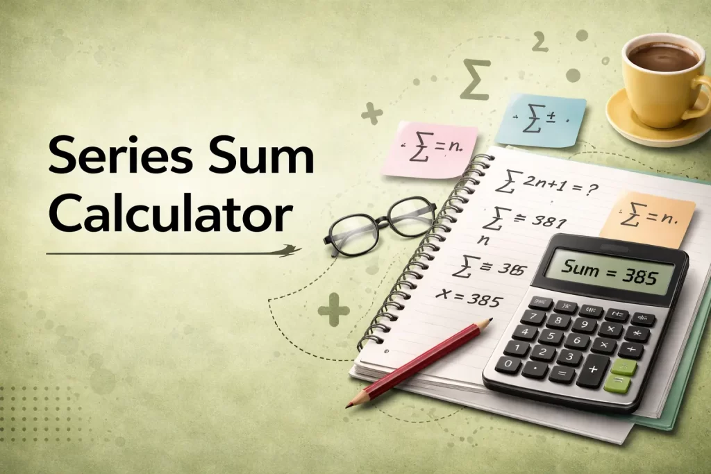 Series sum calculator solving arithmetic and geometric sequences with instant results online