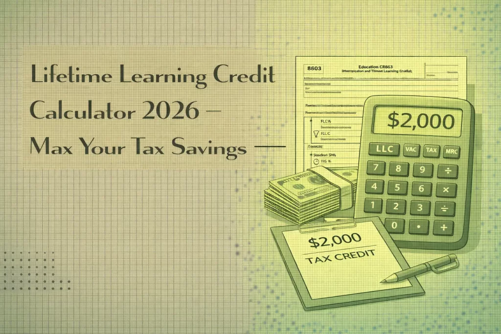 lifetime learning credit calculator 2026 estimating education tax credit savings for students and taxpayers