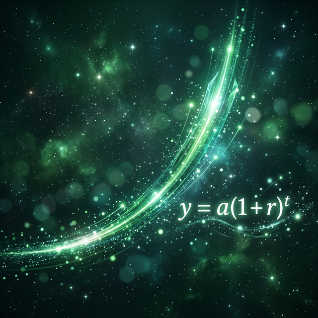 exponential growth graph and formula examples for students