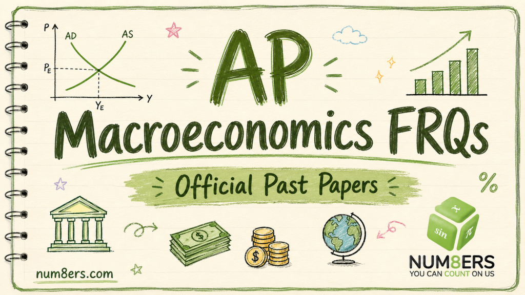AP Macroeconomics FRQs official past papers study resource by Num8ers